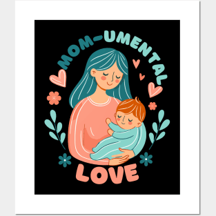 Mom-umental Love | Best design for Mother's Day | Best Mom Life quote Posters and Art